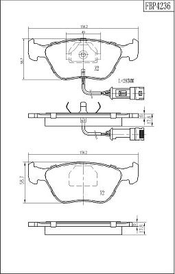 FI.BA FBP4236 - Тормозные колодки, дисковые, комплект autosila-amz.com