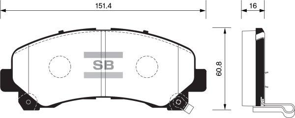 FI.BA FBP1409 - Тормозные колодки, дисковые, комплект autosila-amz.com