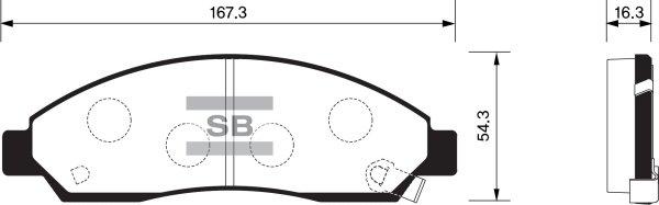 FI.BA FBP1408 - Тормозные колодки, дисковые, комплект autosila-amz.com