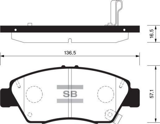 FI.BA FBP1435 - Тормозные колодки, дисковые, комплект autosila-amz.com