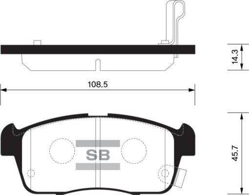 FI.BA FBP1549 - Тормозные колодки, дисковые, комплект autosila-amz.com