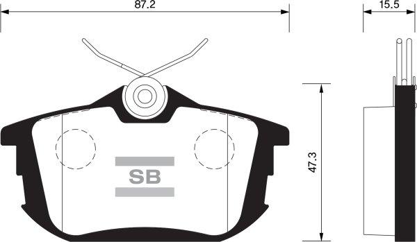 FI.BA FBP1531 - Тормозные колодки, дисковые, комплект autosila-amz.com