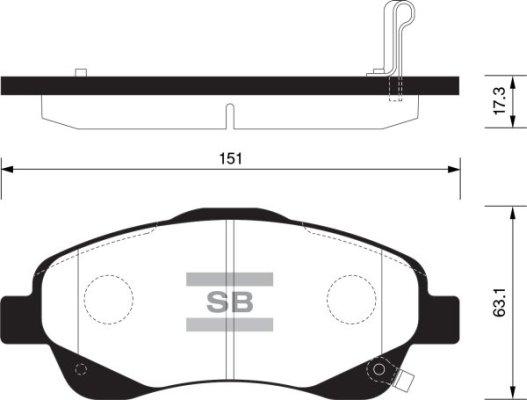 FI.BA FBP1576 - Тормозные колодки, дисковые, комплект autosila-amz.com