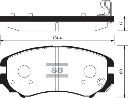 GMC 2389101 - Тормозные колодки, дисковые, комплект autosila-amz.com