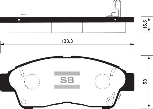 FI.BA FBP1110 - Тормозные колодки, дисковые, комплект autosila-amz.com