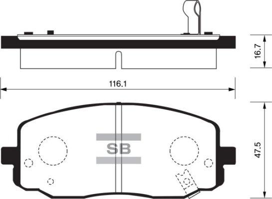 FI.BA FBP1172 - Тормозные колодки, дисковые, комплект autosila-amz.com