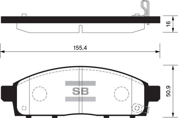 FI.BA FBP1361 - Тормозные колодки, дисковые, комплект autosila-amz.com