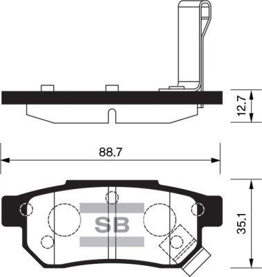 Ferodo HQF2281AC - Тормозные колодки, дисковые, комплект autosila-amz.com