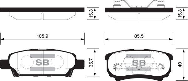 FI.BA FBP2111 - Тормозные колодки, дисковые, комплект autosila-amz.com