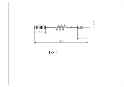 FI.BA FES14 - Сигнализатор, износ тормозных колодок autosila-amz.com