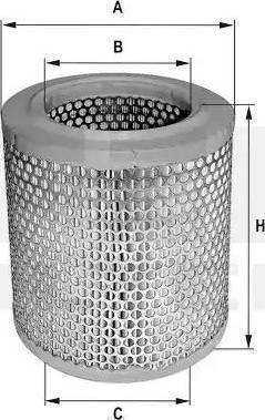 FIL Filter HPU 438 - Воздушный фильтр, двигатель autosila-amz.com