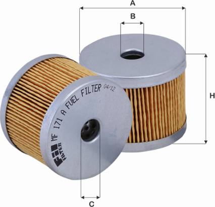 FIL Filter MF 171 A - Топливный фильтр autosila-amz.com