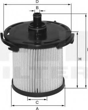 FIL Filter MFE 1594 MB - Фильтр топливный FORD Transit 2014- mot.2,2TDCI FIL FILTER MFE1594MB autosila-amz.com