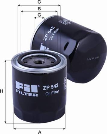 FIL Filter ZP 542 - Масляный фильтр autosila-amz.com