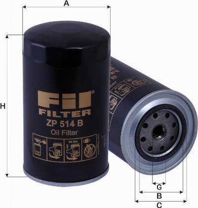 FIL Filter ZP 514 - Масляный фильтр autosila-amz.com