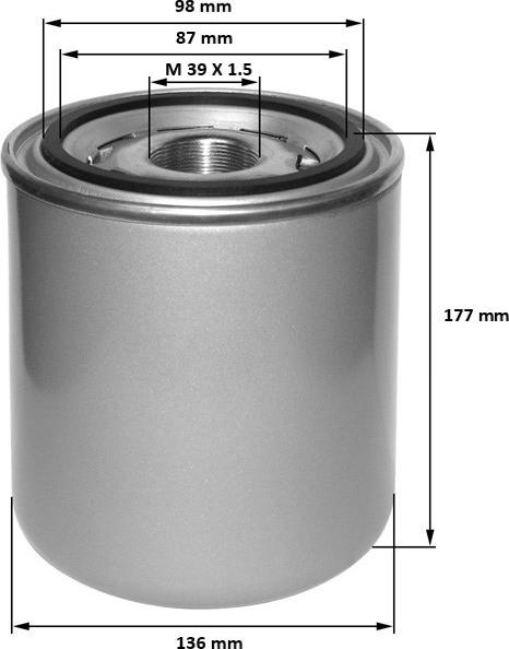 FIL Filter ZP 3916 - Патрон осушителя воздуха, пневматическая система autosila-amz.com