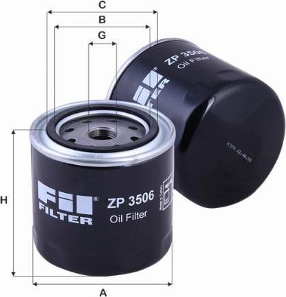 FIL Filter ZP 3506 - Масляный фильтр autosila-amz.com
