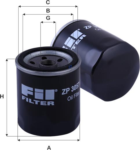 FIL Filter ZP 3057 - Масляный фильтр autosila-amz.com