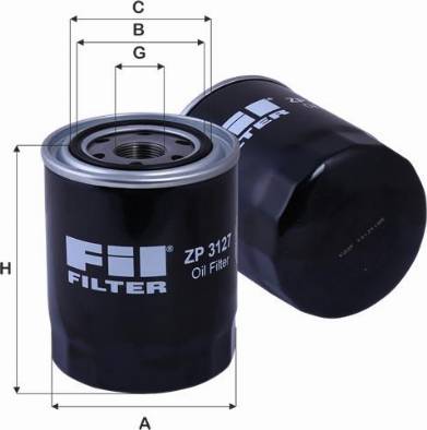 FIL Filter ZP 3127 - Масляный фильтр autosila-amz.com