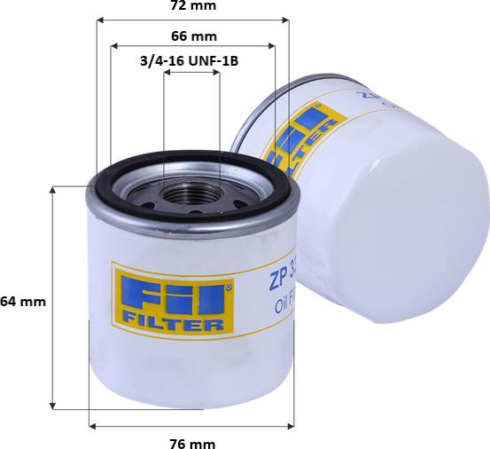 FIL Filter ZP 3336 - Масляный фильтр autosila-amz.com