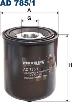 Filtron AD785/1 - Патрон осушителя воздуха, пневматическая система autosila-amz.com