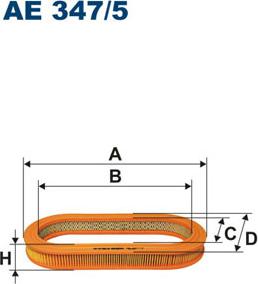 Filtron AE347/5 - Воздушный фильтр, двигатель autosila-amz.com