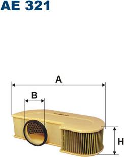 Filtron AE321 - Воздушный фильтр, двигатель autosila-amz.com