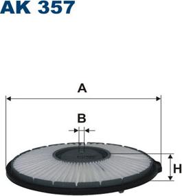 Filtron AK357 - Воздушный фильтр, двигатель autosila-amz.com