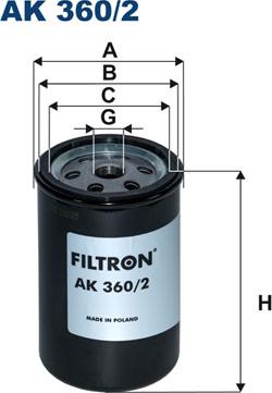Filtron AK360/2 - Воздушный фильтр, двигатель autosila-amz.com