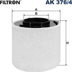 Filtron AK 376/4 - Воздушный фильтр, двигатель autosila-amz.com