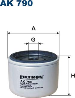 Filtron AK790 - Воздушный фильтр, двигатель autosila-amz.com