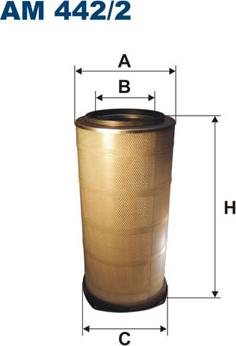 Filtron AM442/2 - Воздушный фильтр, двигатель autosila-amz.com