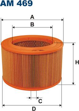 Filtron AM469 - Воздушный фильтр, двигатель autosila-amz.com