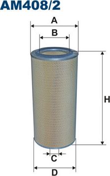 Filtron AM408/2 - Воздушный фильтр, двигатель autosila-amz.com