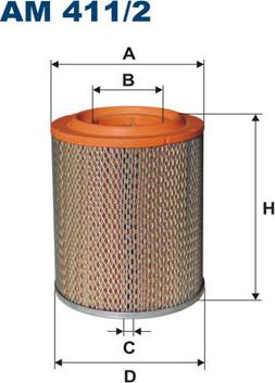 Filtron AM411/2 - Воздушный фильтр, двигатель autosila-amz.com