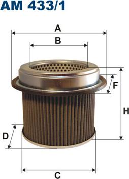 Filtron AM433/1 - Воздушный фильтр, двигатель autosila-amz.com