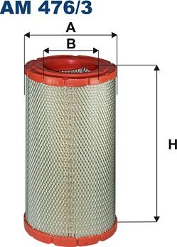 Filtron AM476/3 - Воздушный фильтр, двигатель autosila-amz.com