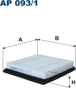 Filtron AP093/1 - Воздушный фильтр, двигатель autosila-amz.com