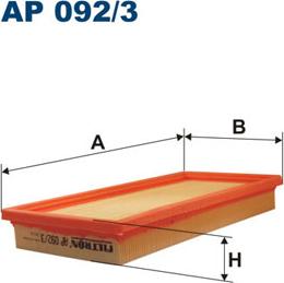 Filtron AP092/3 - Воздушный фильтр, двигатель autosila-amz.com