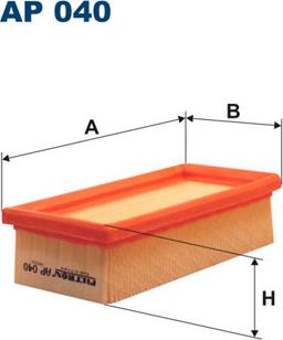 Filtron AP040 - Воздушный фильтр, двигатель autosila-amz.com