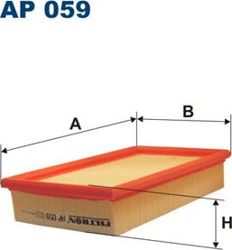 Filtron AP059 - Воздушный фильтр, двигатель autosila-amz.com