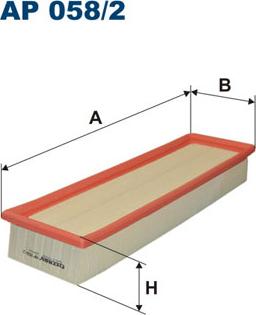 Filtron AP058/2 - Воздушный фильтр, двигатель autosila-amz.com