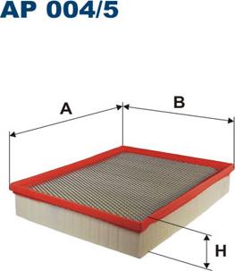Filtron AP004/5 - Воздушный фильтр, двигатель autosila-amz.com