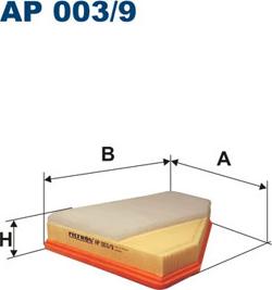 Filtron AP003/9 - Воздушный фильтр, двигатель autosila-amz.com