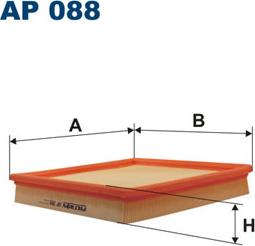 Filtron AP088 - Воздушный фильтр, двигатель autosila-amz.com