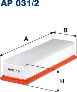 Filtron AP031/2 - Воздушный фильтр, двигатель autosila-amz.com