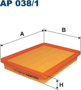 Filtron AP038/1 - Воздушный фильтр, двигатель autosila-amz.com
