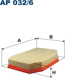Filtron AP032/6 - Воздушный фильтр, двигатель autosila-amz.com