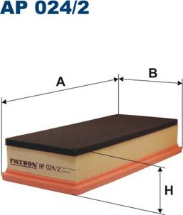 Filtron AP024/2 - Воздушный фильтр, двигатель autosila-amz.com