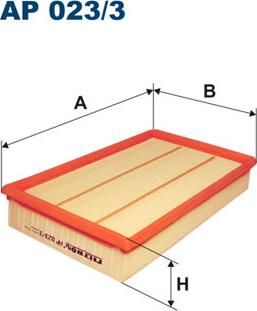 Filtron AP023/3 - Воздушный фильтр, двигатель autosila-amz.com